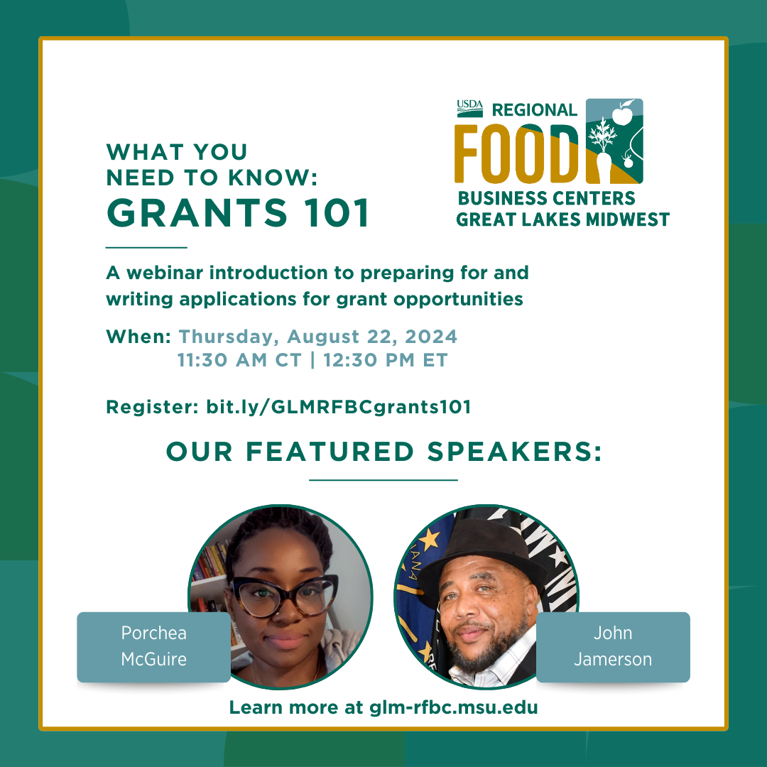 The Grants 101 Webinar will take place on August 22 at 12:30pm EST.